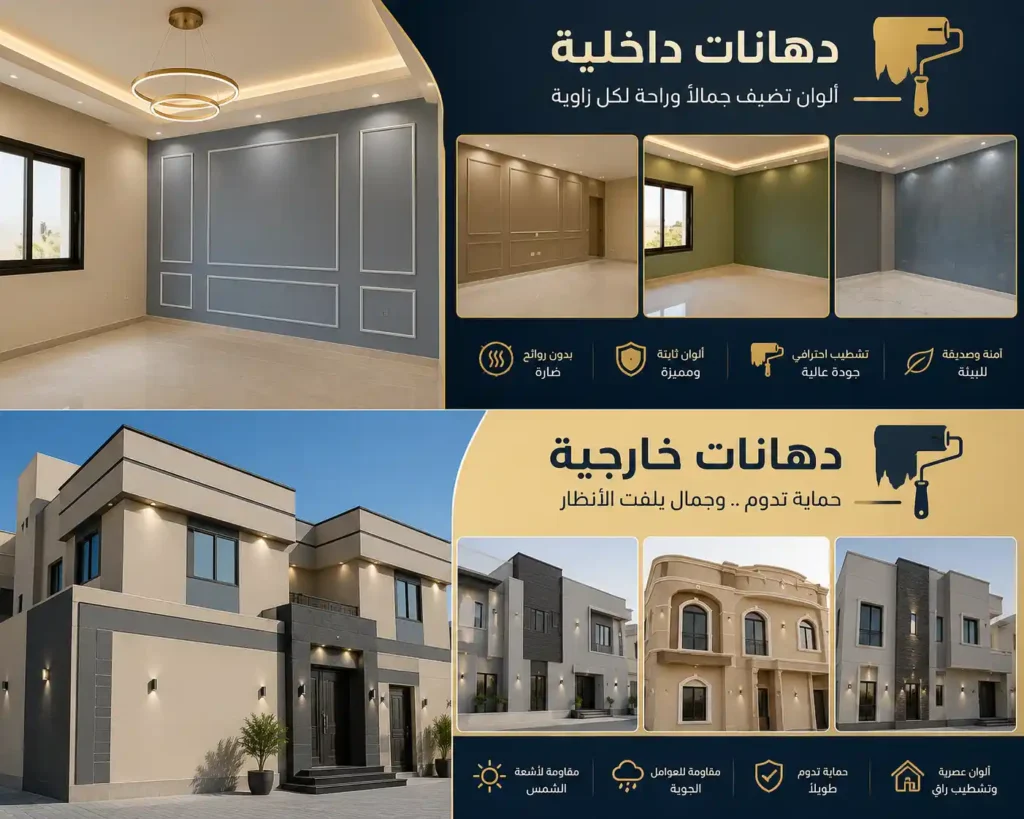 دهانات داخلية بمكة | احدث دهانات الشقق في مكة